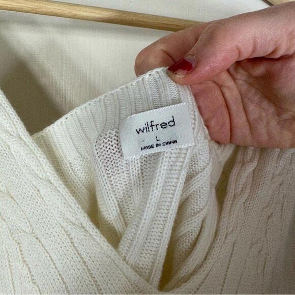 Aritzia Cream Ribbed Knit Tank Top - Picture 8 of 9